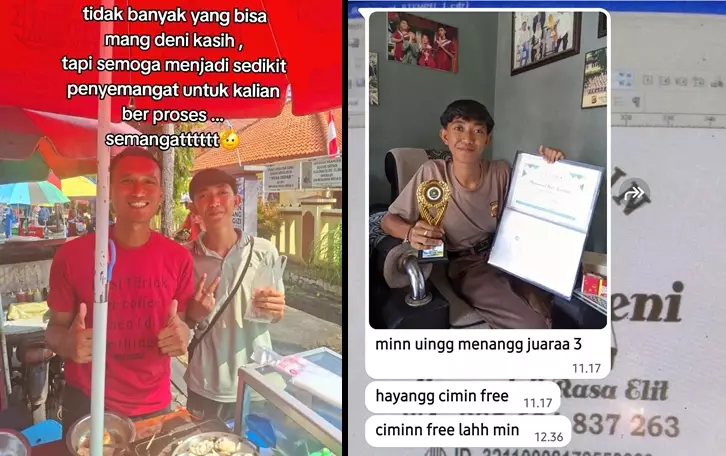 Pedagang gratiskan dagangan untuk siswa berprestasi © 2025 TikTok