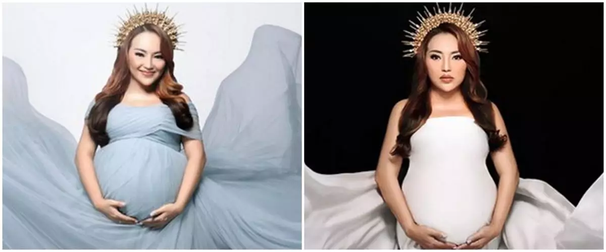 Kenangan kebahagiaan Mpok Alpa melahirkan anak kembar setahun lalu, anaknya diberi nama Raffi Ahmad