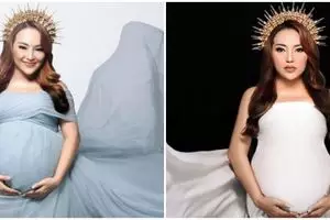 Kenangan kebahagiaan Mpok Alpa melahirkan anak kembar setahun lalu, anaknya diberi nama Raffi Ahmad