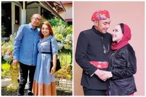 Kisah cintanya berawal di kondangan, 9 potret kenangan Mpok Alpa dan suami hingga maut memisahkan 