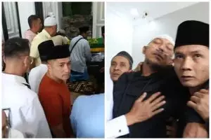 9 Potret suasana rumah duka Mpok Alpa, suami menangis sampai ambruk hingga pakai selang oksigen