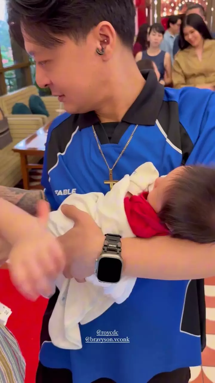 DJ Bravy telaten rawat baby Andrew © 2025 Instagram