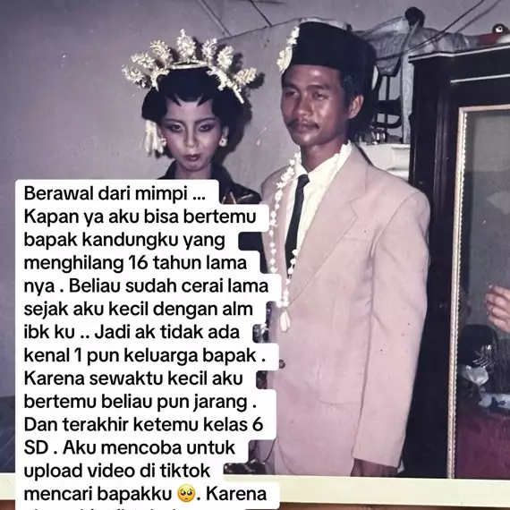 Kisah haru anak dan ayah bertemu lagi lewat TikTok usai berpisah 16 tahun