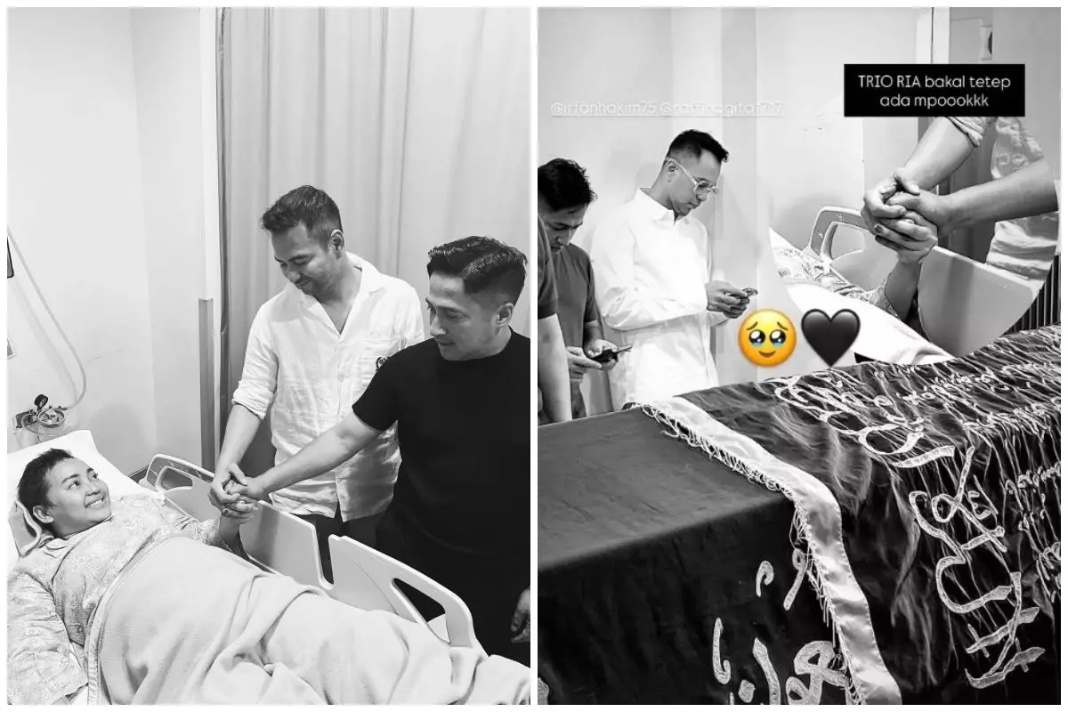 9 Momen Raffi Ahmad dan Irfan Hakim setia dampingi keluarga Mpok Alpa saat sang sahabat meninggal