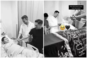 9 Momen Raffi Ahmad dan Irfan Hakim setia dampingi keluarga Mpok Alpa saat sang sahabat meninggal