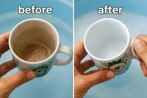 Trik bersihin kerak teh membandel tanpa bahan kimia aneh, gelas kinclong lagi