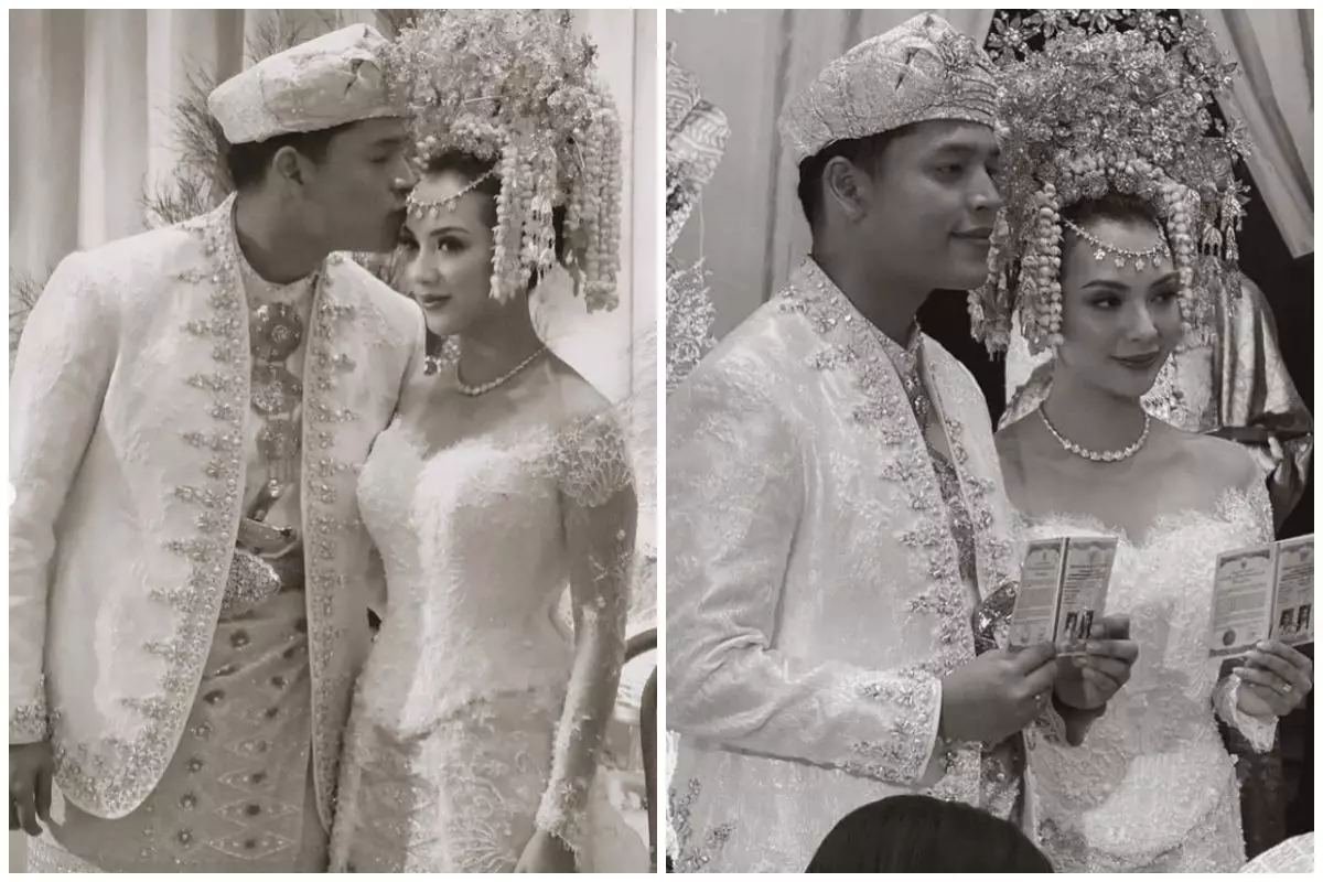 9 Potret akad nikah penyanyi Adikara dan Nazla Alifa, digelar dengan adat minang dan mahar 16 gram