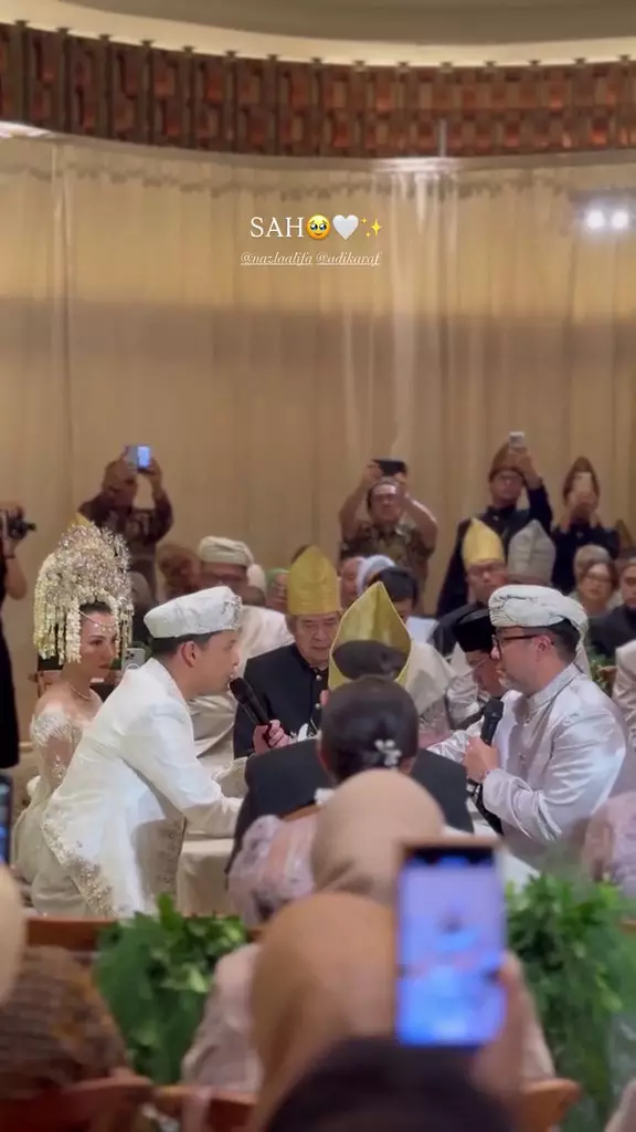 Akad nikah Adikara dan Nazla Alifa © 2025 brilio.net