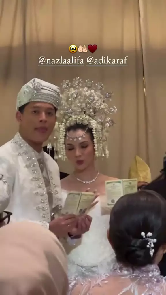 Akad nikah Adikara dan Nazla Alifa © 2025 brilio.net