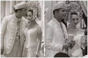 9 Potret akad nikah penyanyi Adikara dan Nazla Alifa, digelar dengan adat minang dan mahar 16 gram