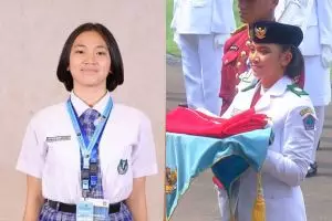 9 Potret Bianca Alessia, pembawa baki di upacara HUT RI ke-80 