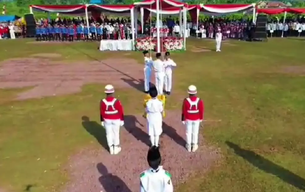 Kisah pilu Paskibra ayahnya meninggal © TikTok Kisah pilu Paskibra ayahnya meninggal © TikTok