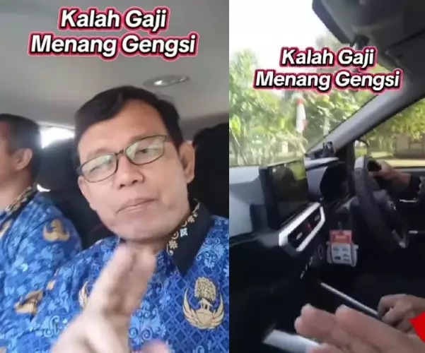 Viral perangkat desa di Grobogan pamer gaji © TikTok