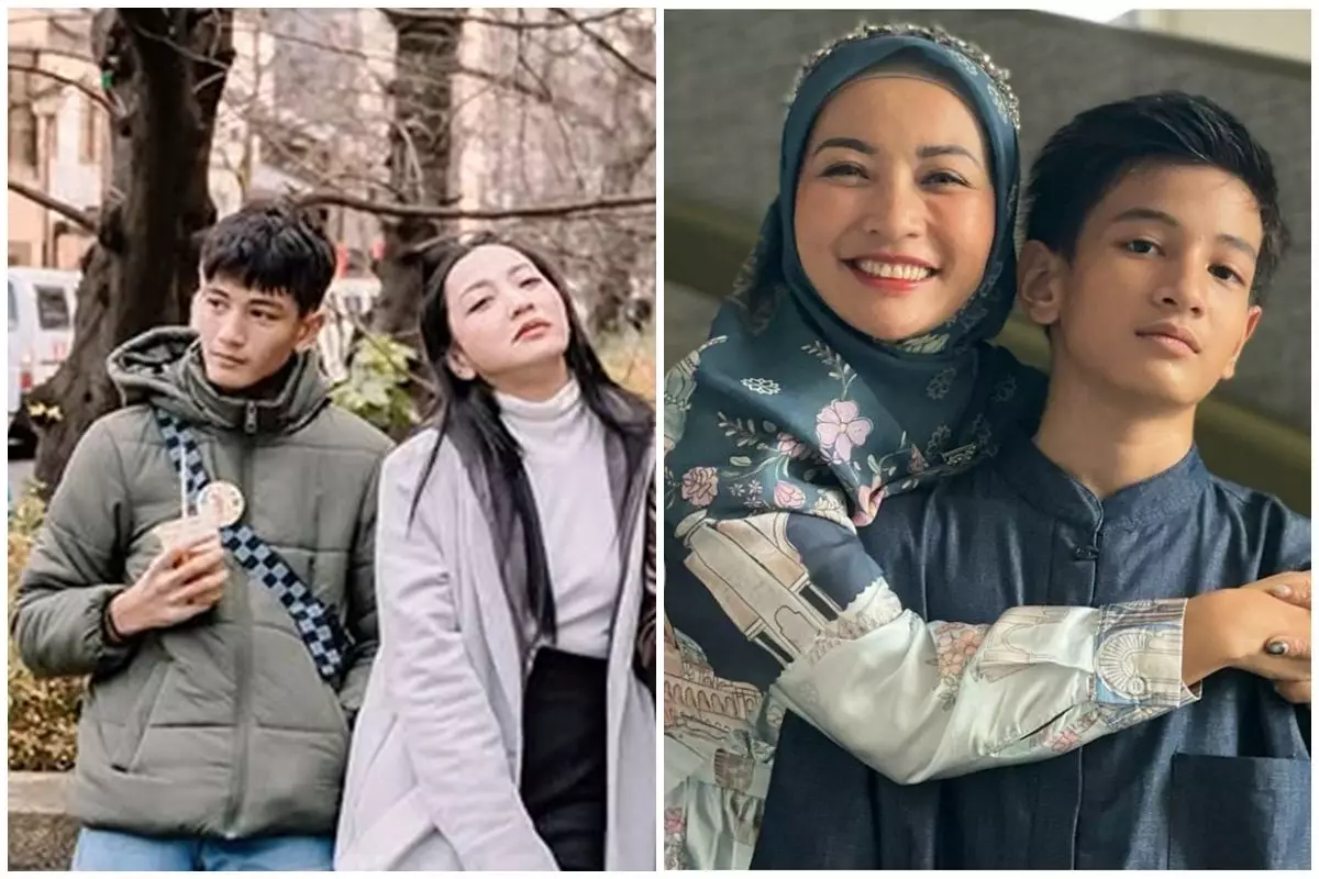 Potret kompaknya bak kakak adik, ini 9 momen kebersamaan Hesti Purwadinata bareng putra sulung