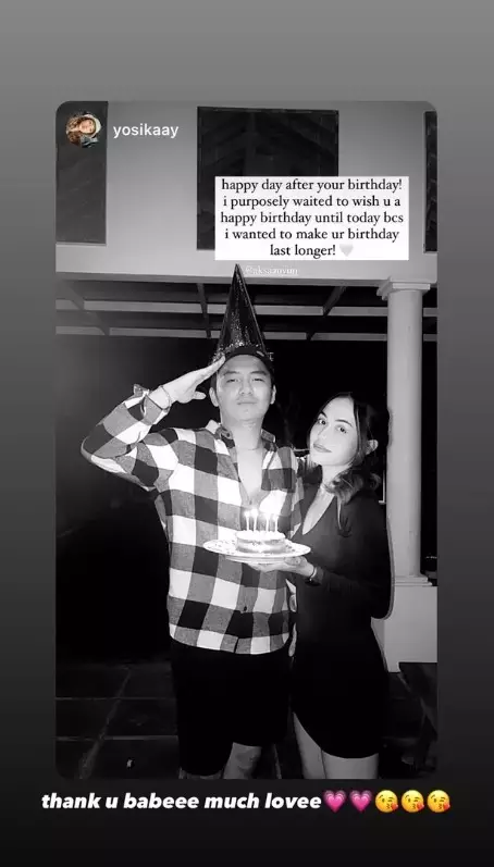 potret mesra Aksa Uyun dan Yosika Ayumi © Instagram potret mesra Aksa Uyun dan Yosika Ayumi © Instagram