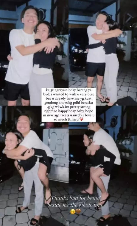 potret mesra Aksa Uyun dan Yosika Ayumi © Instagram potret mesra Aksa Uyun dan Yosika Ayumi © Instagram