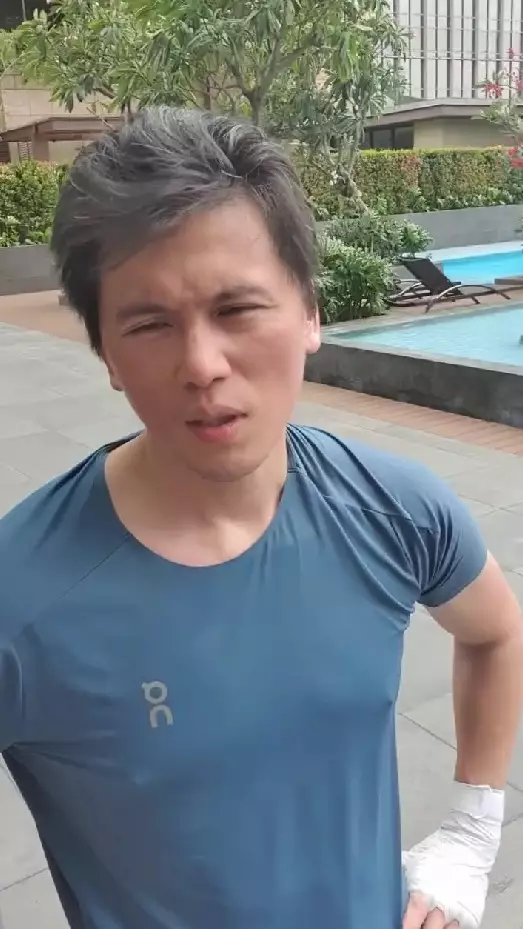 Reino Barack usai latihan boxing © Instagram Reino Barack usai latihan boxing © Instagram