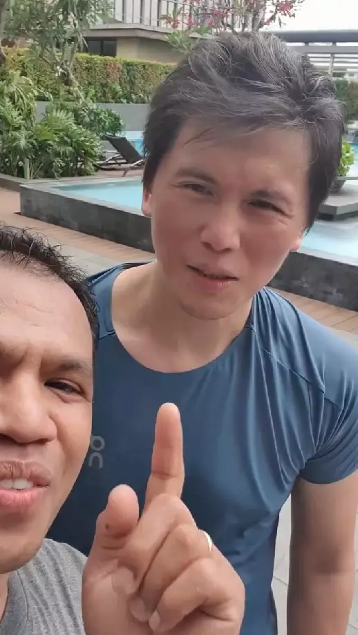 Reino Barack usai latihan boxing © Instagram Reino Barack usai latihan boxing © Instagram