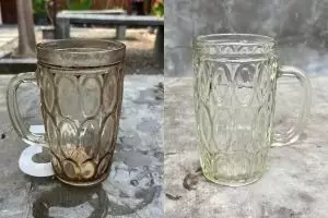Gelas kaca buram bikin risih? Begini cara mencucinya agar kinclong pakai baking soda dan 1 bahan ini