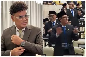 Aksi jogetnya bareng anggota DPR lain saat sidang tahunan MPR dikritik tajam, Uya Kuya: Lah kita artis