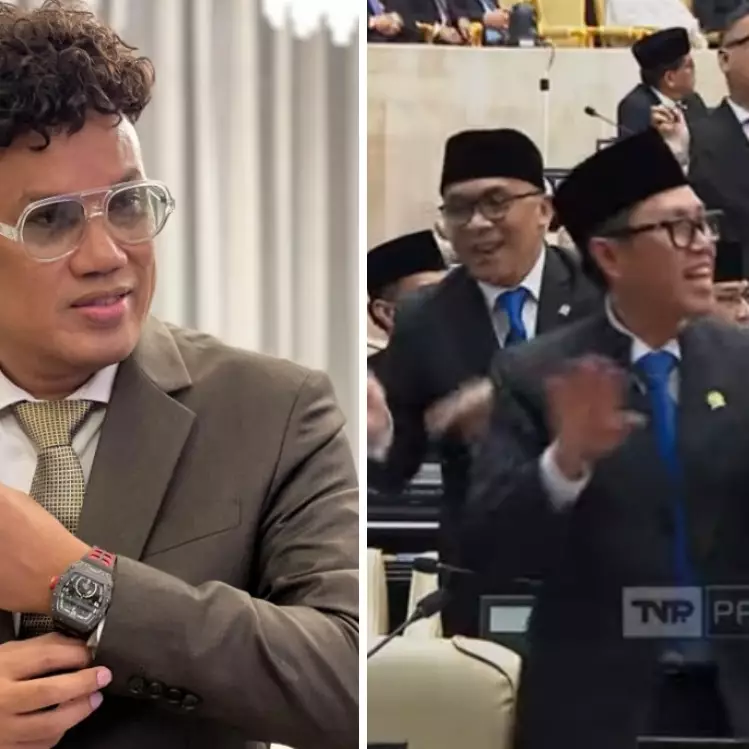 Aksi jogetnya bareng anggota DPR lain saat sidang tahunan MPR dikritik tajam, Uya Kuya: Lah kita artis