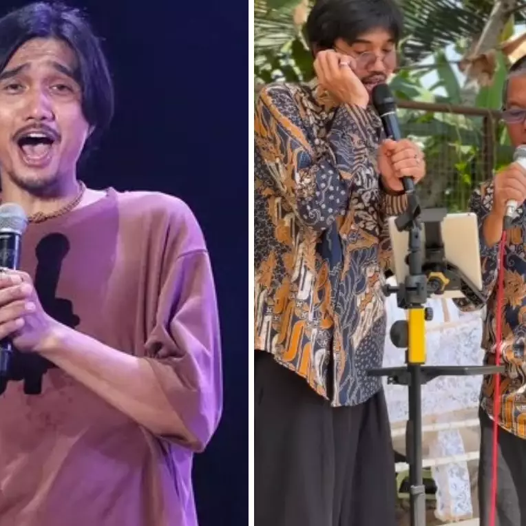 Tak ada fasilitas istimewa, ini 7 potret Duta SO7 rela panas-panasan nyanyi di acara kondangan