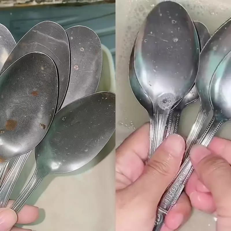 Punya sendok kotor dan berkarat? Jangan dibuang! Coba bersihkan pakai 2 bahan dapur ini biar kinclong