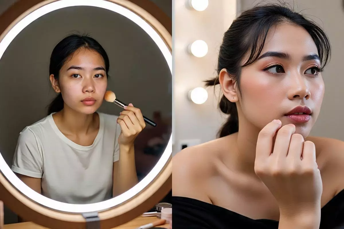 Rahasia makeup natural untuk wajah berminyak, tetap flawless seharian tanpa touch up