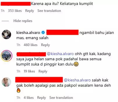 Kiesha Alvaro pamer sulat tilang langgar lalu lintas © 2025 Instagram