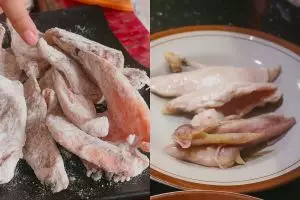 Ikan asin terlalu asin bikin pusing? Ini cara kurangin rasa asin tanpa air garam, modal kertas minyak