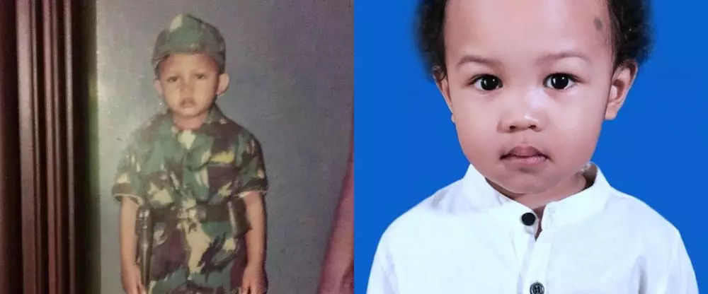 potret masa kecil pelawak dan anaknya ini mirip © berbagai sumber
