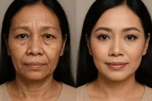 Trik makeup simpel agar kerutan tersamarkan, cuma 5 menit hasilnya flawless