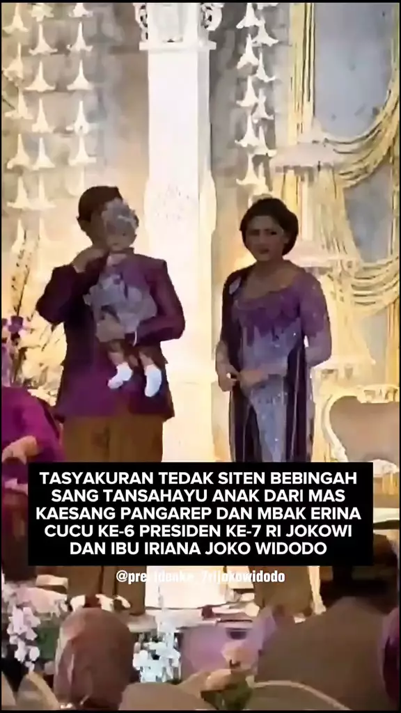 Tedak siten Bebingah putri Kaesang dan Erina Gudono © 2025 brilio.net