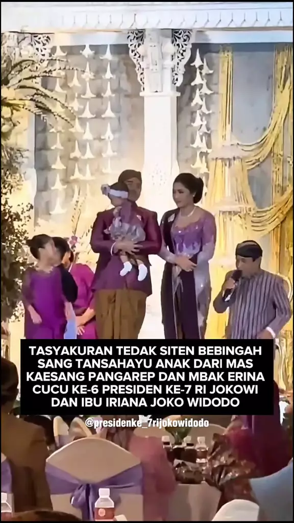 Tedak siten Bebingah putri Kaesang dan Erina Gudono © 2025 brilio.net