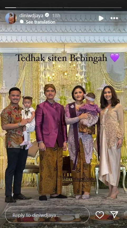 Tedak siten Bebingah putri Kaesang dan Erina Gudono © 2025 brilio.net