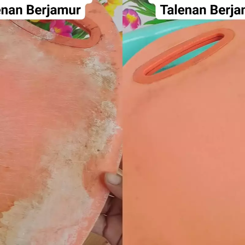 Solusi mudah atasi talenan plastik lama yang berjamur, cukup direndam 2 bahan rumahan ini