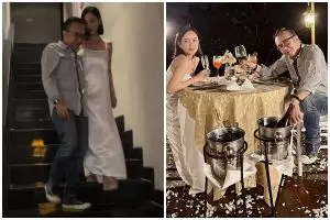Ari Lasso beri kejutan Dearly Joshua dinner romantis di Bali, 9 potretnya bak ABG kasmaran