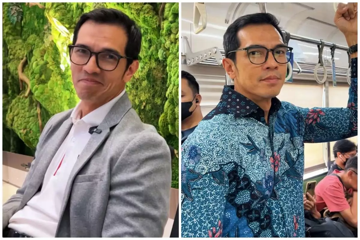 Heboh tunjangan DPR, 9 potret Adrian Maulana tunjukkan cara ngantor pakai KRL bisa irit Rp5 juta/bulan