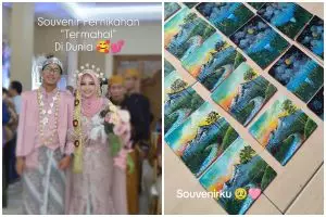 Momen haru ayah bikinkan 600 lukisan untuk suvenir nikah sang anak, bahagianya nembus layar