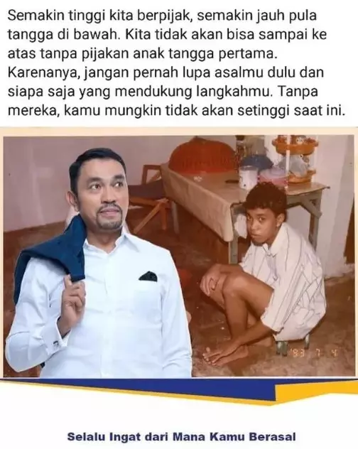 Pria ini dulu pernah jadi tukang semir © Instagram