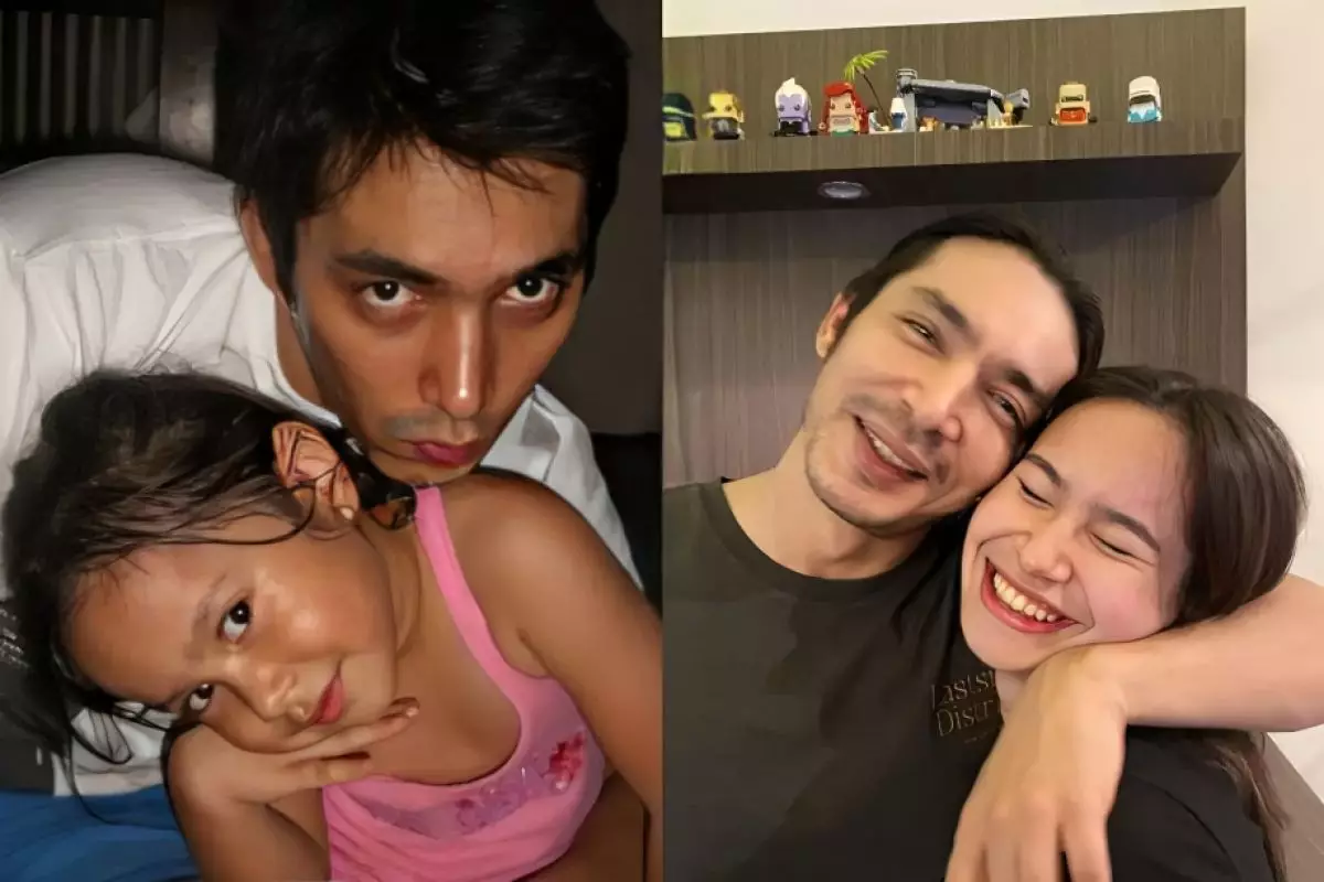 Bapak dan anak serasa bestie, ini 11 potret kompak Abimana Aryasatya dan Satine Zaneta, saling dukung