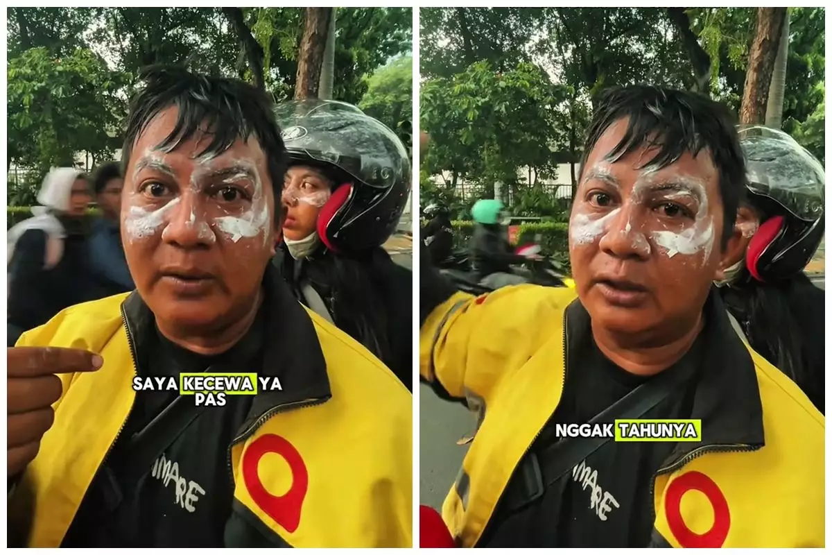 Berniat antar pesanan tapi kena gas air mata, driver ojol ungkap kekecewaan mendalam pada polisi