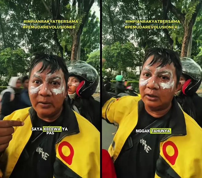 Driver ojol ungkap kecewa pada polisi © 2025 TikTok