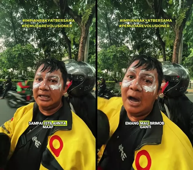 Driver ojol ungkap kecewa pada polisi © 2025 TikTok
