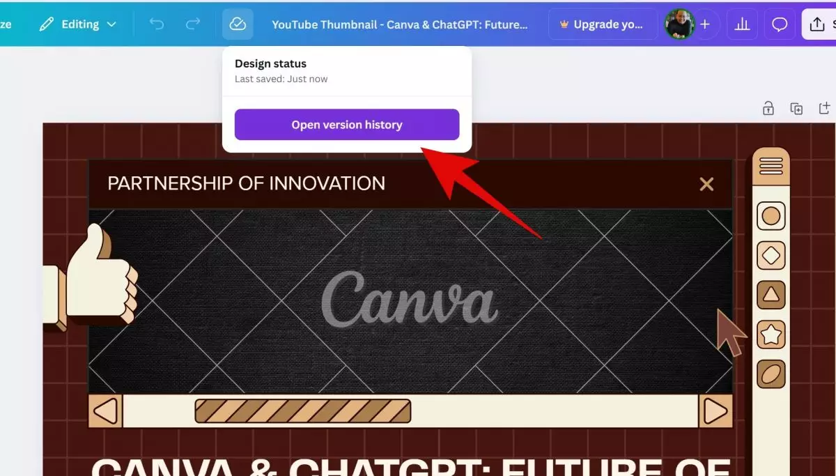 Cara balik ke versi desain sebelumnya di Canva, sekali klik pusing langsung hilang