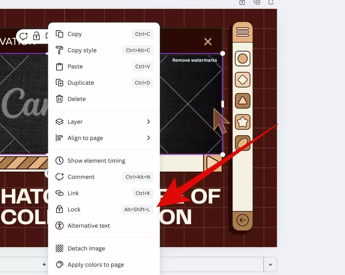 Cara kunci posisi elemen atau foto di Canva biar nggak ketarik, ternyata begini triknya