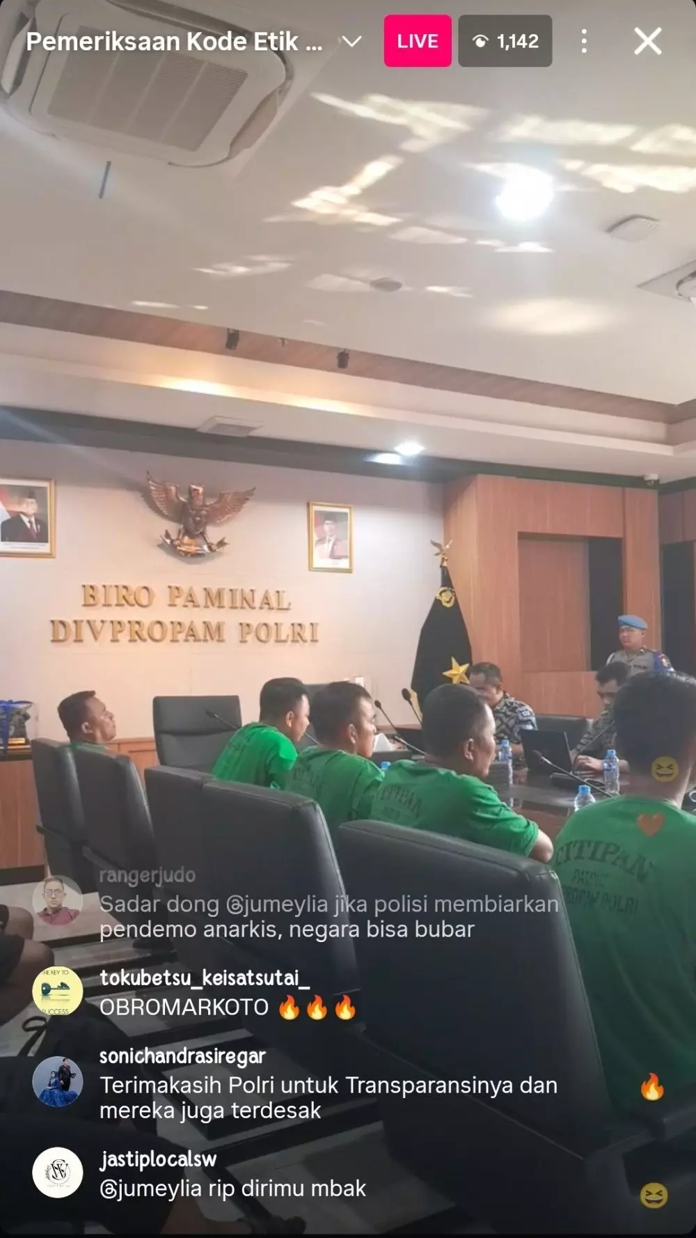 Tampang 7 anggota Brimob yang lindas Affan Kurniawan © 2025 Instagram