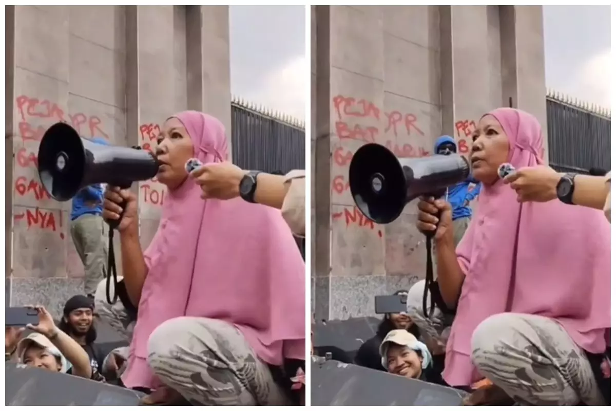 Momen emak-emak ikut demo sampai dicariin anaknya, saat pulang ke rumah endingnya bikin terenyuh