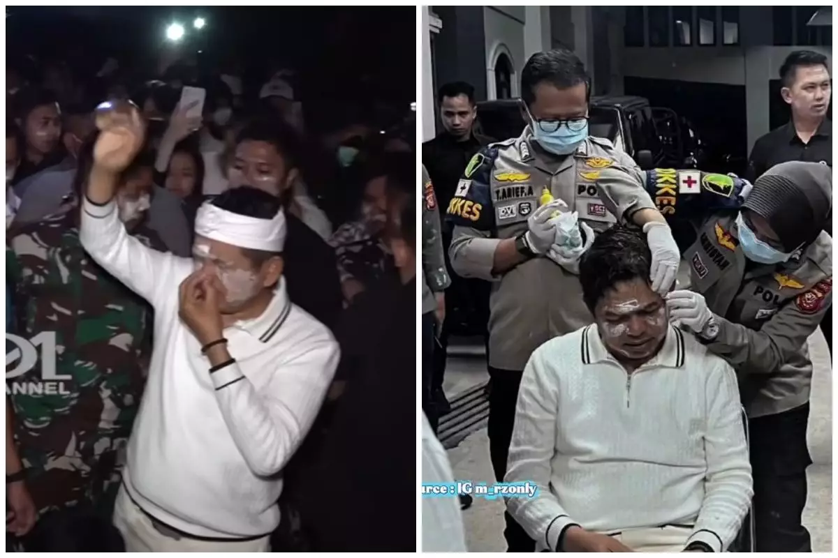 7 Potret Dedi Mulyadi sambangi lokasi demo di gedung DPRD Jabar, dilempari botol oleh pendemo