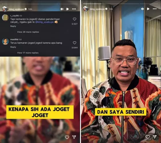 Uya Kuya klarifikasi video joget-joget © 2025 Instagram